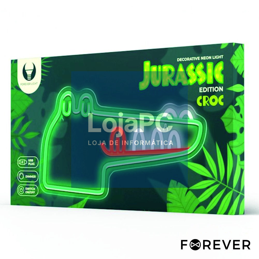 Luz LED Neon Em Forma de Crocodilo