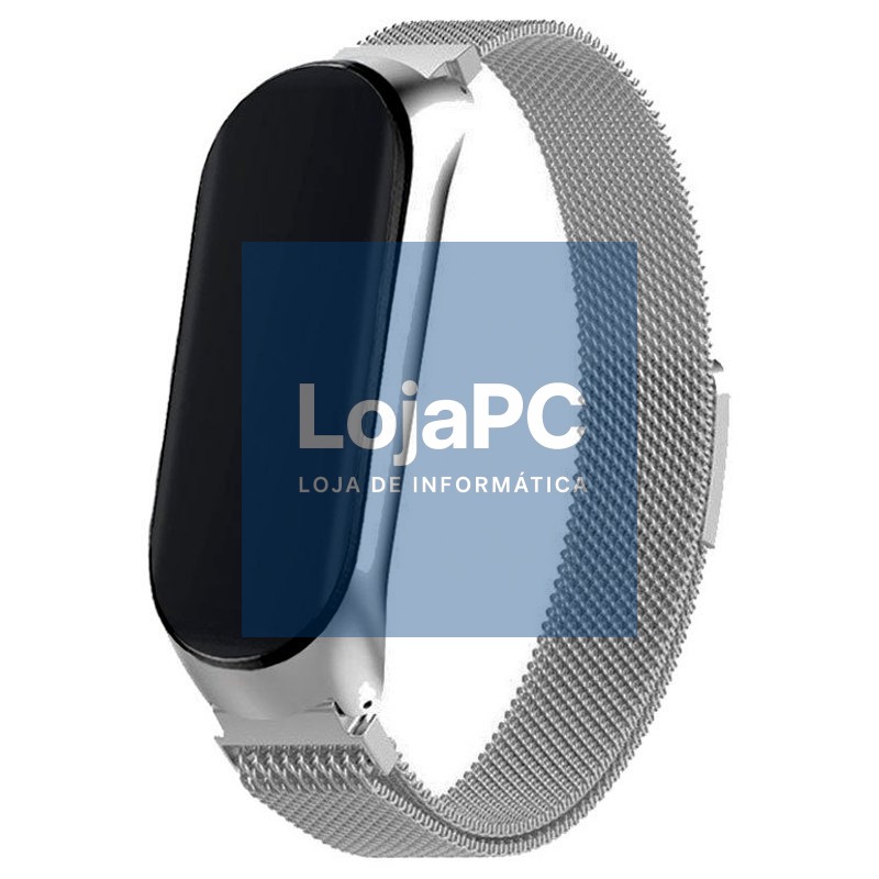 Strap COOL for Xiaomi Smart Band 8 Metal Silver — imagem 2