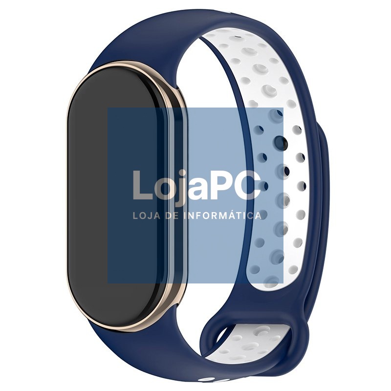 Strap COOL for Xiaomi Smart Band Band 8 / 9 / 10 Sport Navy-White
