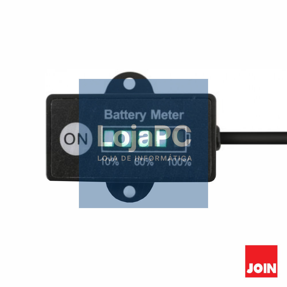 Indicador LED de Estado de Bateria 12/24V 10-100% JOIN