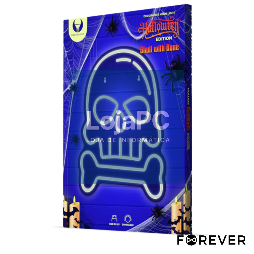 Luz LED Neon Em Forma de Caveira