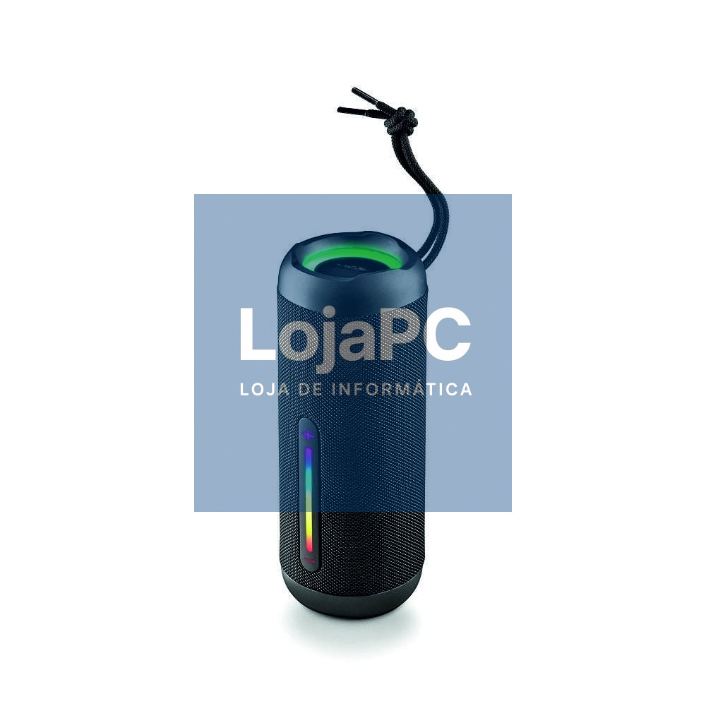 Coluna Bluetooth Portátil 60W RGB TWS MP3/USB//AUX/SD IPX7