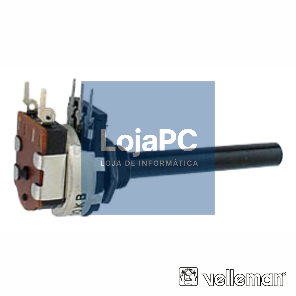 POTENCIÓMETRO LOGARÍTMICO 470K METÁLICO C/ INTERRUPTOR
