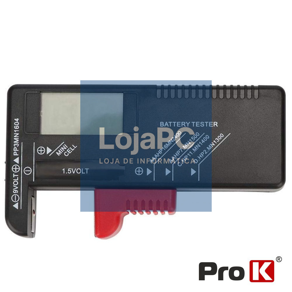 Testador de Baterias Universal AA/AAA/C/D/9V/1.5V PROK