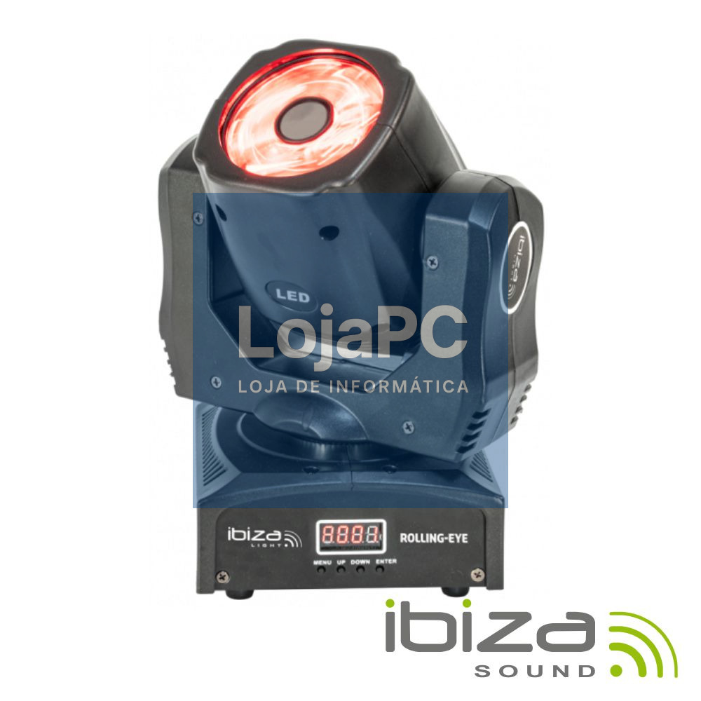 Moving Head 6x12W Wash Anel 6 LEDS DMX Mic IBIZA