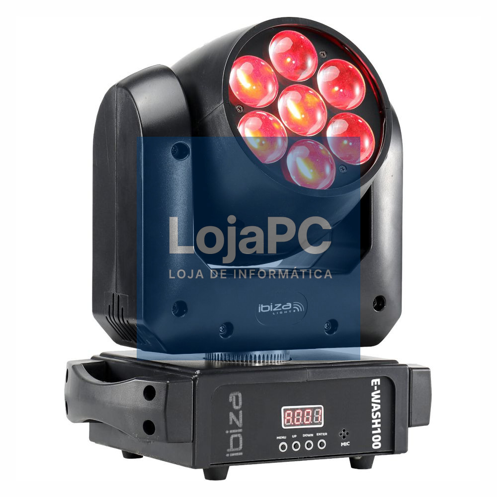 Moving Head 100W Wash RGBW DMX Mic IBIZA