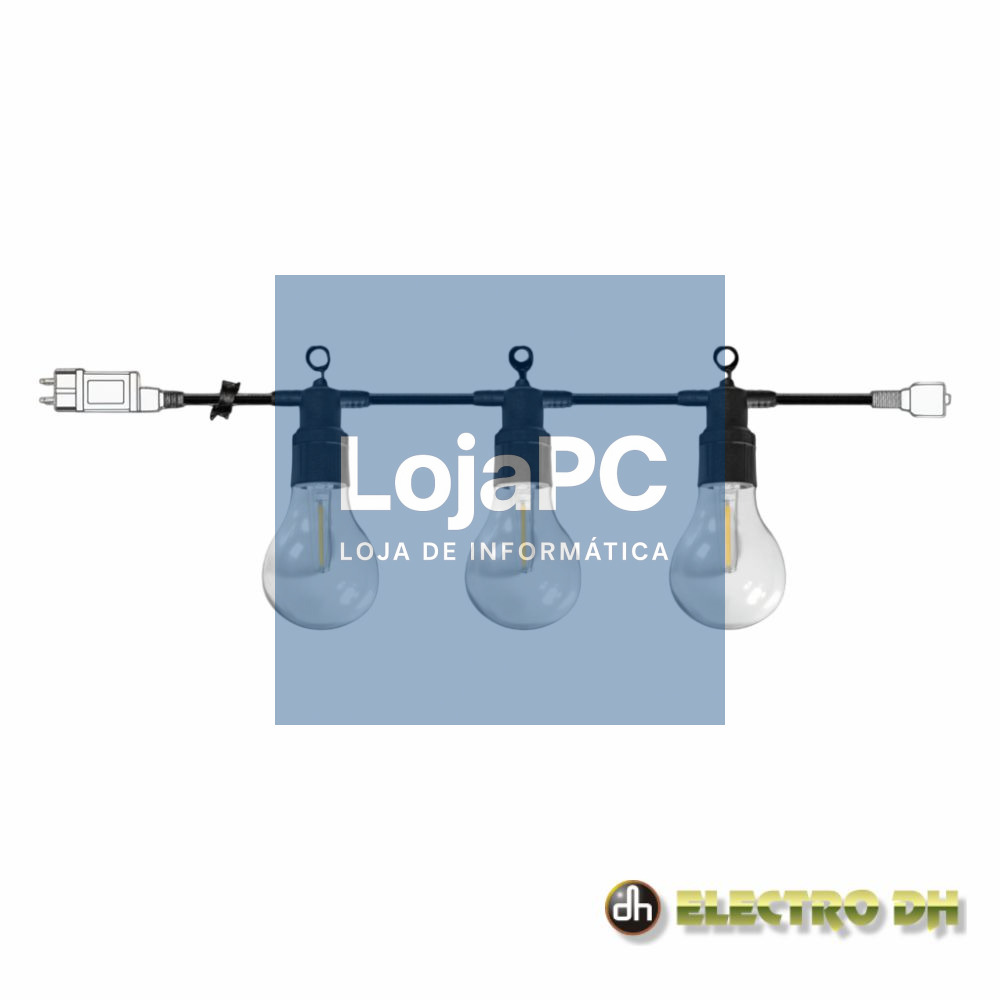 Grinalda 20 LEDs 3000K 9m IP44 EDH