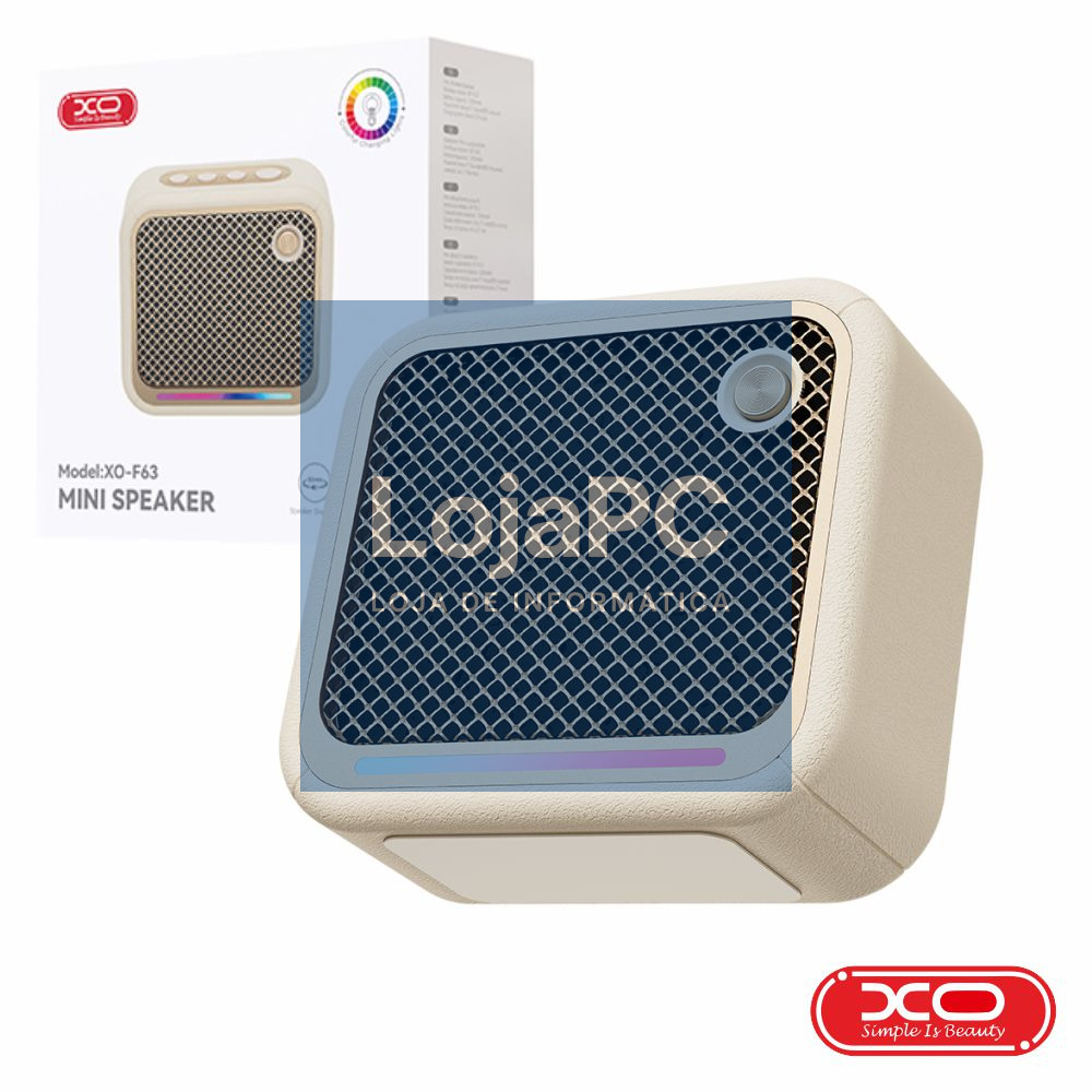 Coluna Bluetooth Portátil FM/Micro SD JOY 5W Bege XO