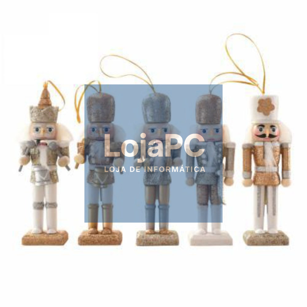 Conjunto de 5 Soldados Quebra-Nozes 13cm