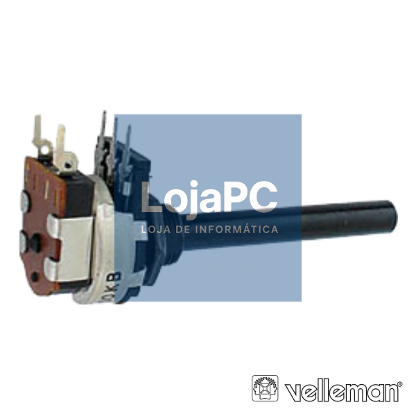 POTENCIÓMETRO LOGARÍTMICO 22K METALICO C/INTERRUPTOR