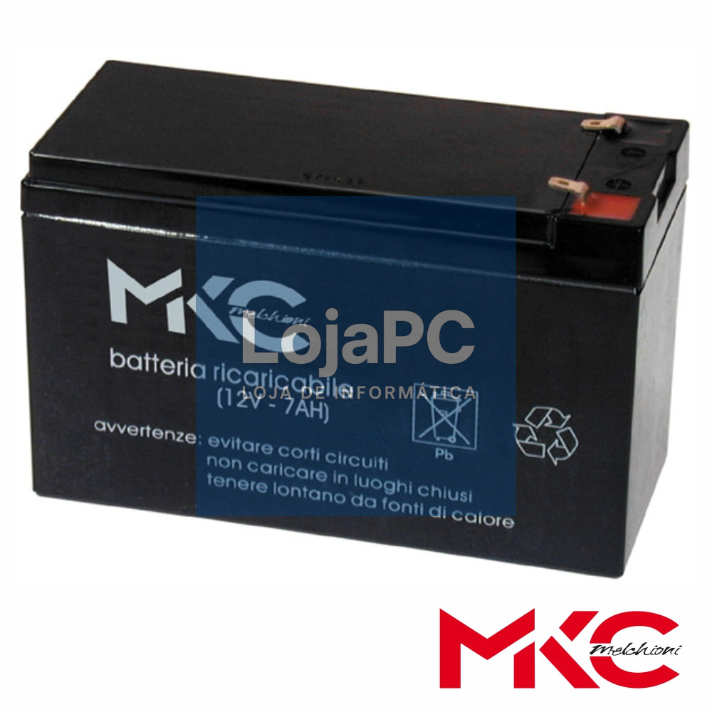 Bateria Chumbo AGM 12V 7A MKC
