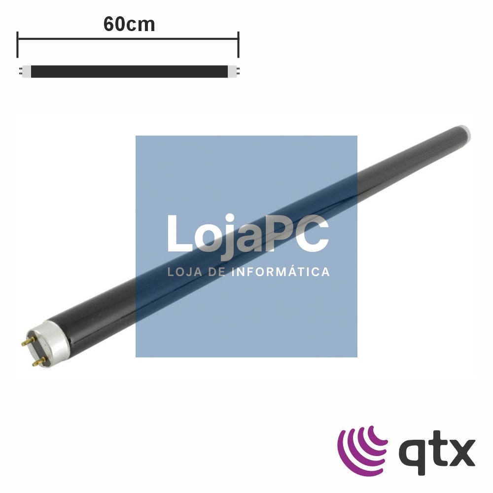 Lâmpada Tubular T8 18W 60cm 230V Fluorescente UV QTX