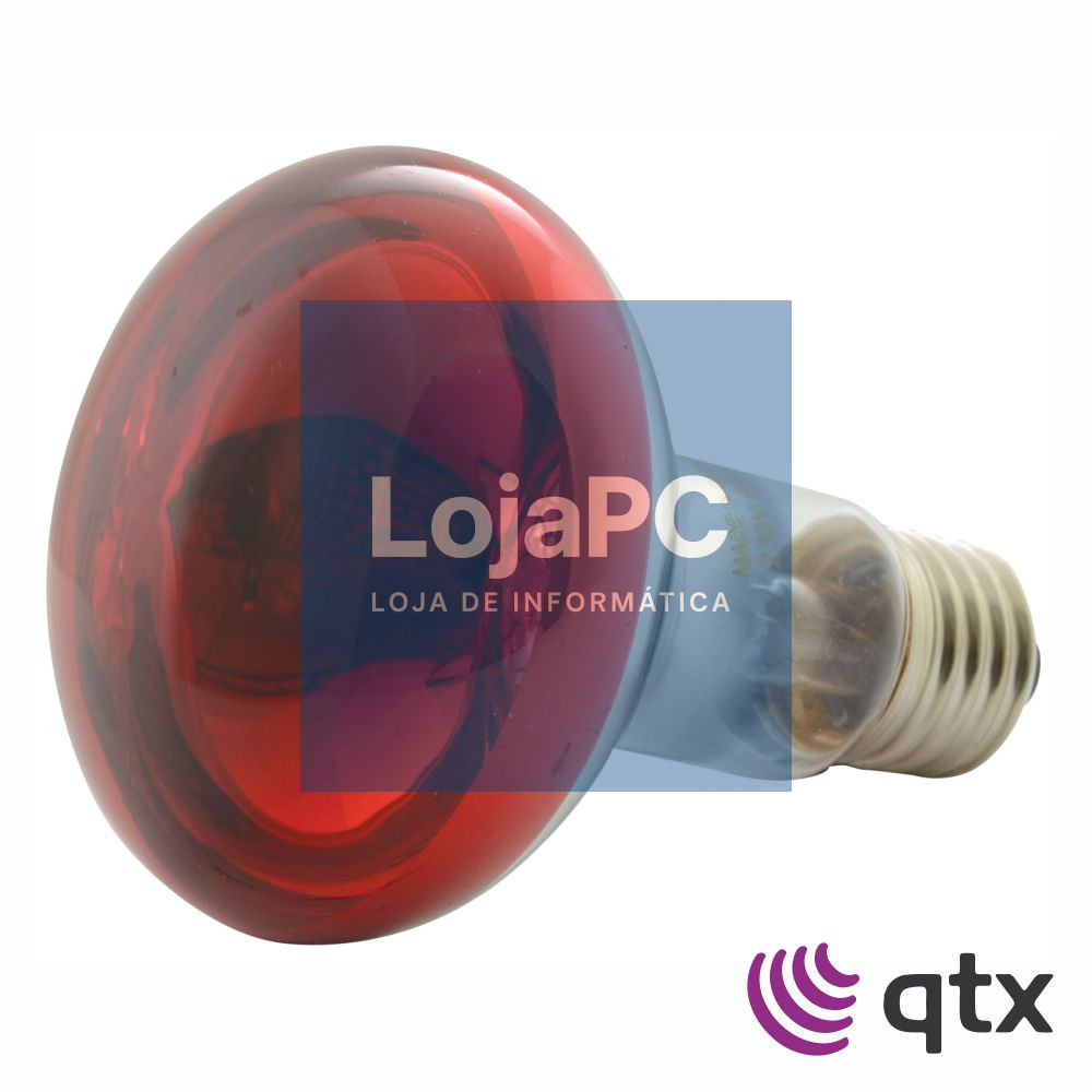 Lâmpada R80 E27 60W 230V Vermelha QTX