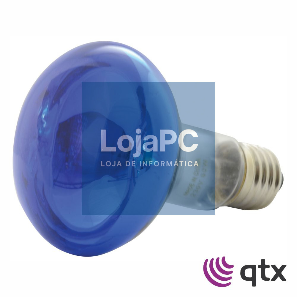 Lâmpada R80 E27 60W 230V Azul QTX