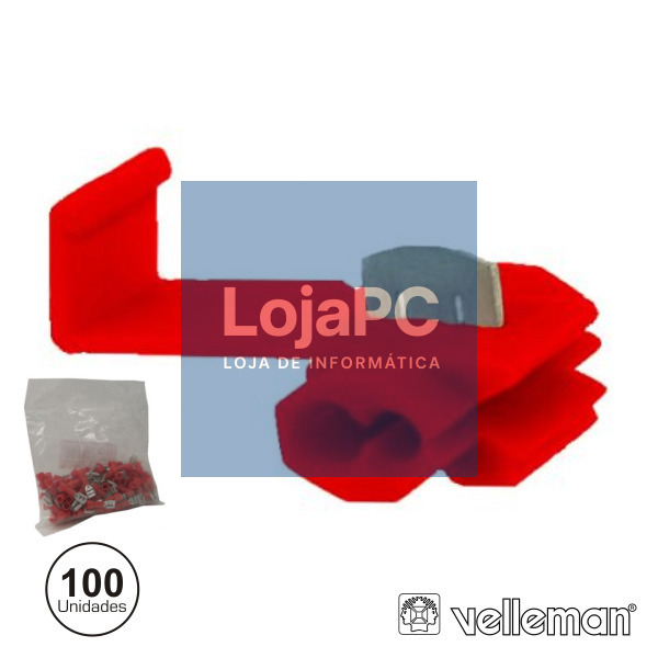 CONJUNTO DE 100 QUICK SPLICE VERMELHOS