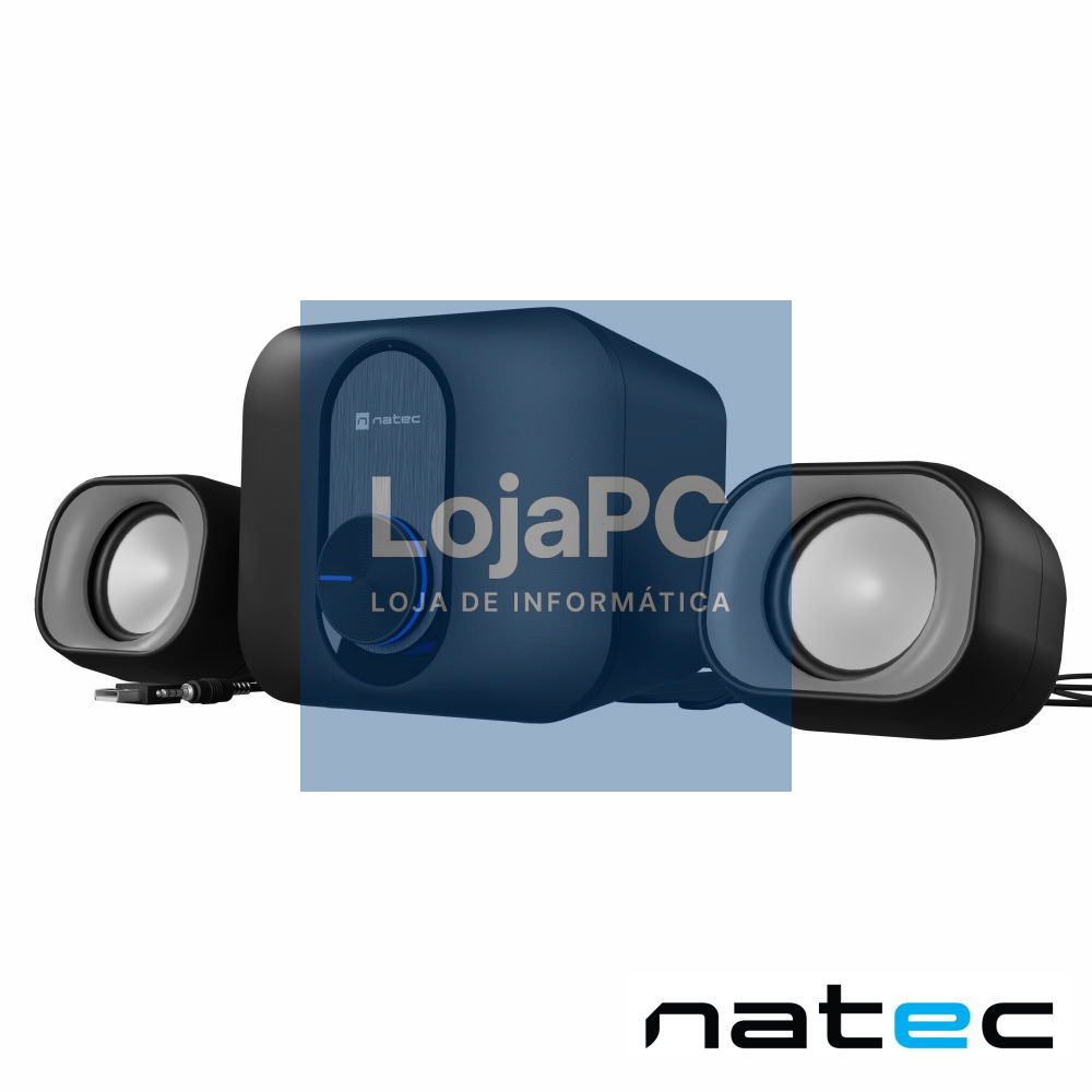 Conjunto 2 Colunas PC 2.1 6W Jack + Subwoofer 5W NATEC