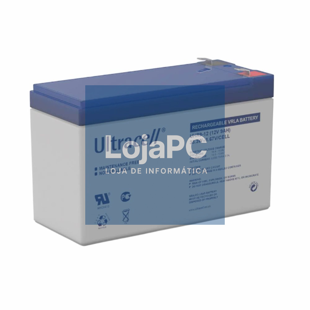 Bateria Chumbo High Rated 12V 9A AGM Ideal P/ UPS