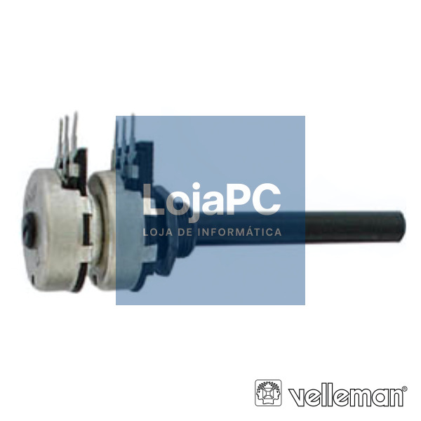 POTENCIÓMETRO LINEAR 22K STEREO METALICO