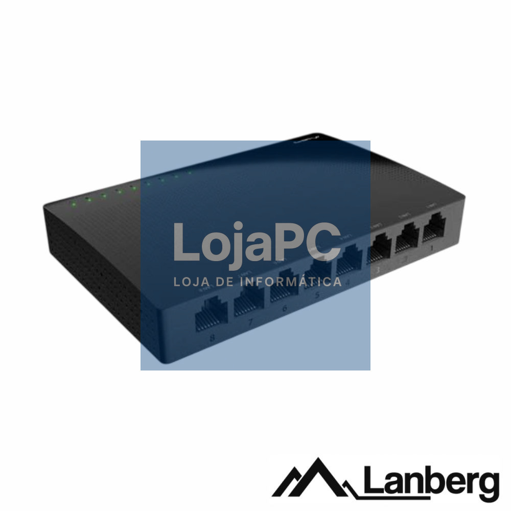 Switch de Rede Ethernet 1GB/s 8 Portas RJ45 LANBERG