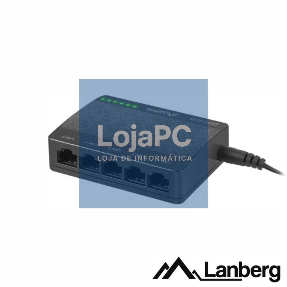 Switch de Rede Ethernet 5 Portas RJ45 LANBERG