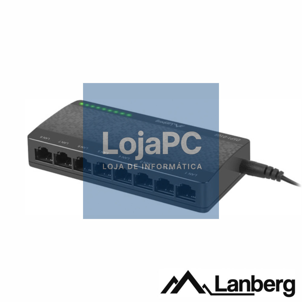 Switch de Rede Ethernet 8 Portas RJ45 LANBERG
