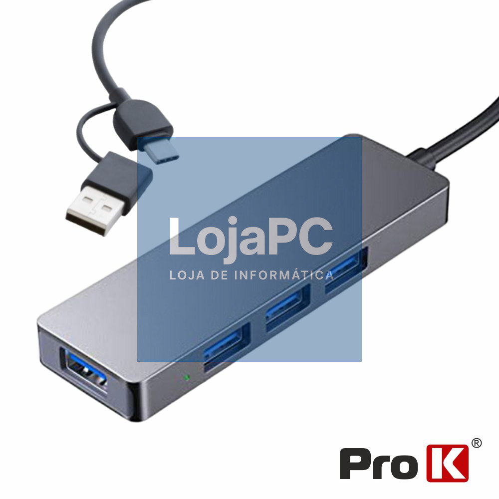 Hub USB-C / USB-A P/ 4xUSB-A 3.0 PROK
