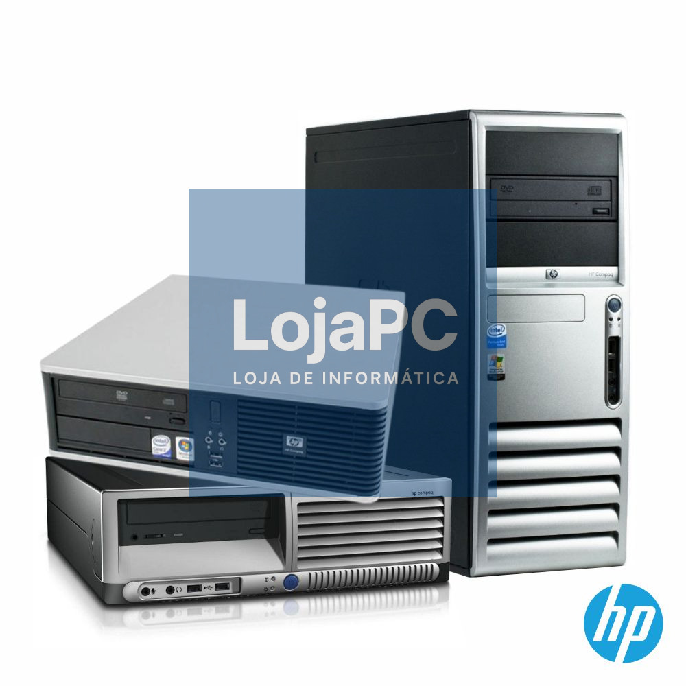 DESKTOP HP CORE2DUO 4GB 250GB WIN7 Recondicionado