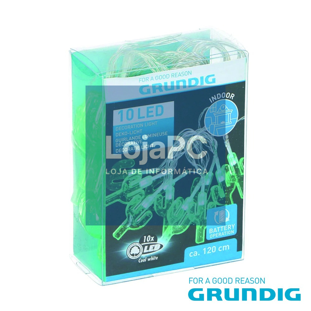 Luzes Decorativas Em Forma Cacto C/ 10 LED GRUNDIG