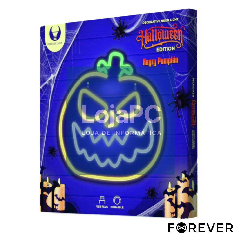 Luz LED Neon Em Forma de Abobora HALLOWEEN