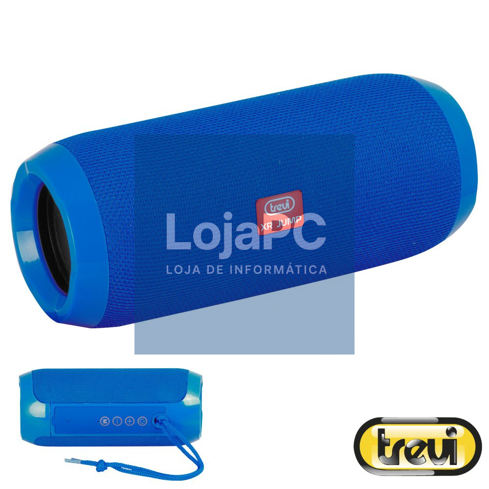 Coluna Bluetooth Portátil 2x 5W Azul TREVI