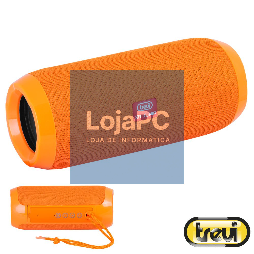 Coluna Bluetooth Portátil 2x 5W Laranja TREVI