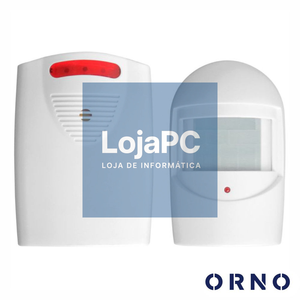 Alarme C/ Sensor Movimento PIR 120m IP44 ORNO