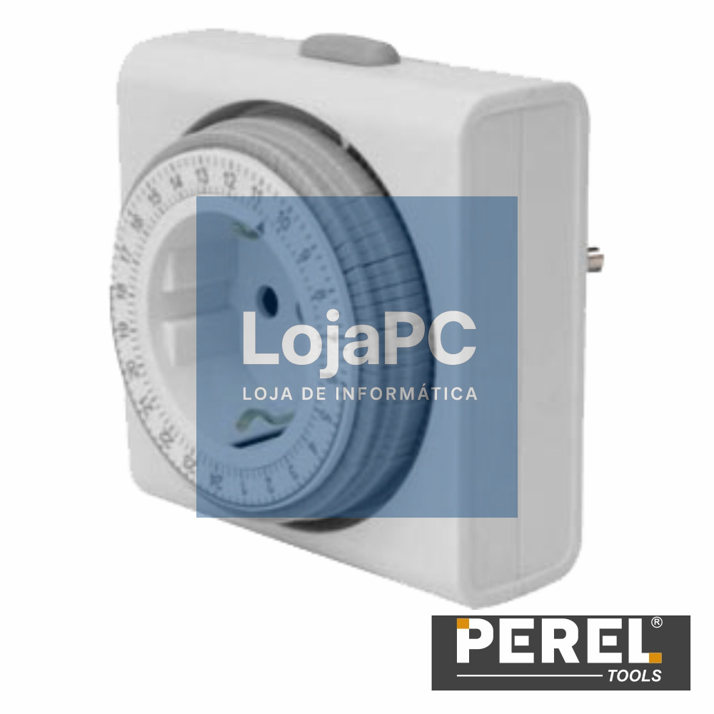 TEMPORIZADOR ANALÓGICO COMPACTO AJUSTÁVEL 24H PEREL