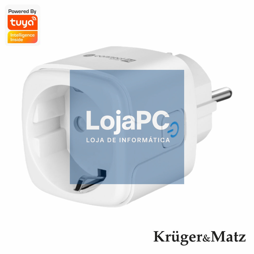 Tomada Elétrica Inteligente WiFi TUYA 16A KRUGER MATZ