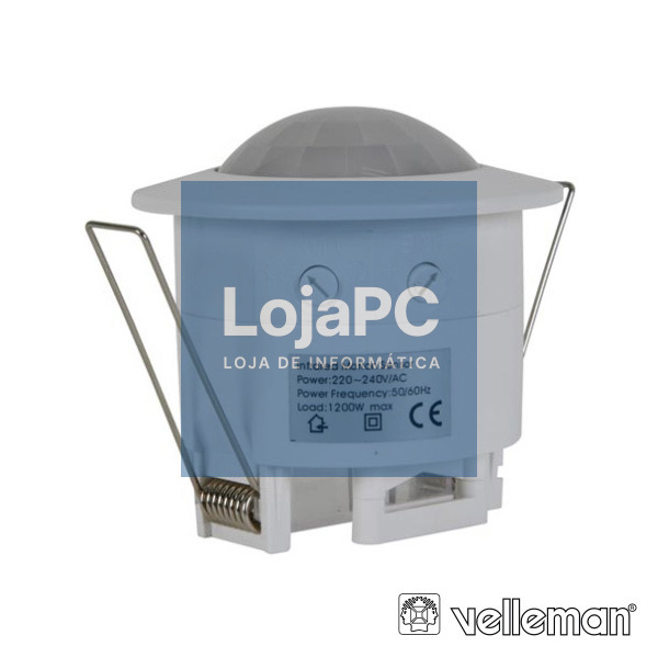 DETECTOR DE MOVIMENTOS PIR Ø45MM P/ ENCASTRAR VELLEMAN