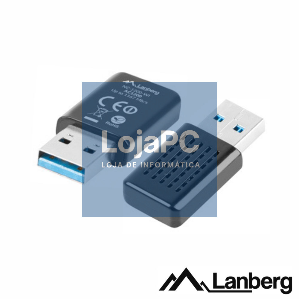 Adaptador USB Wifi Lan 802.11A/N/AC 1200mbps Wps LANBERG