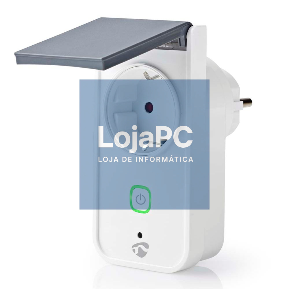 Tomada Elétrica C/ 1 Saída P/ Exterior WiFi NEDIS