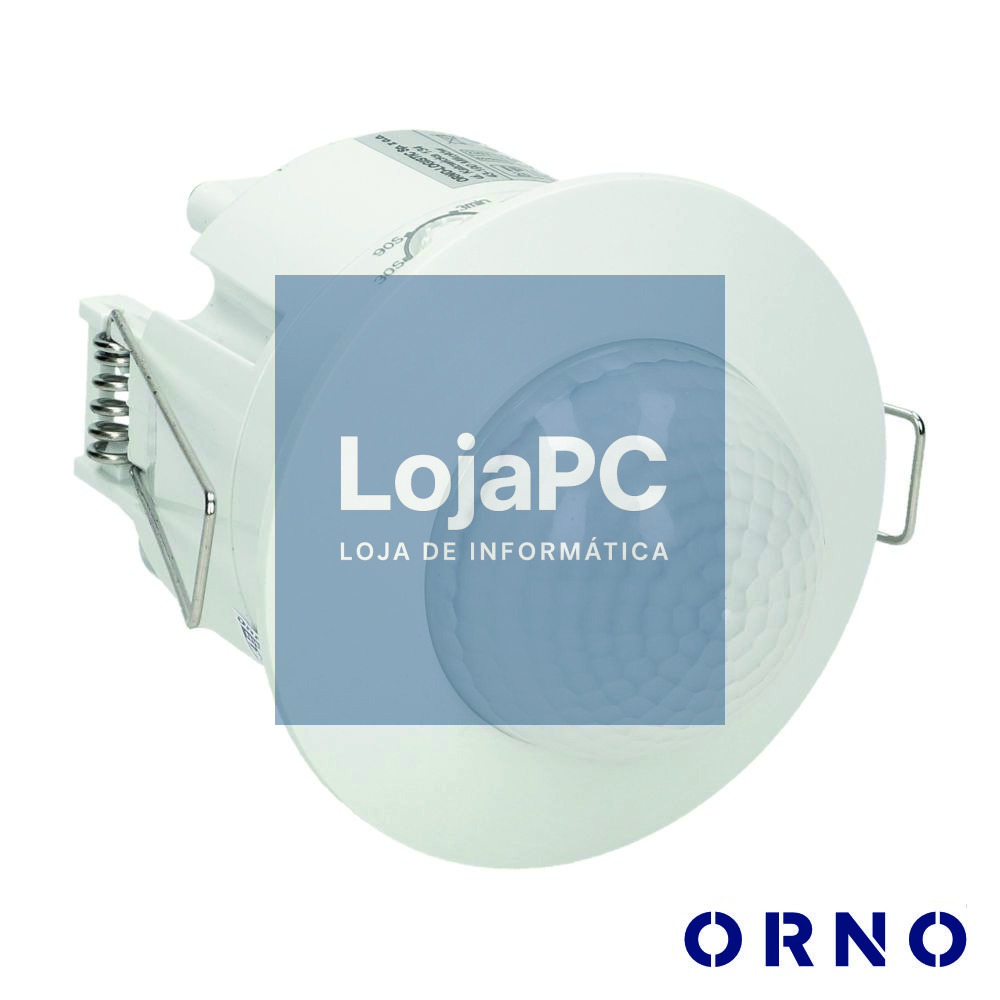 Detector De Movimentos Pir P/ Encastrar Branco ORNO