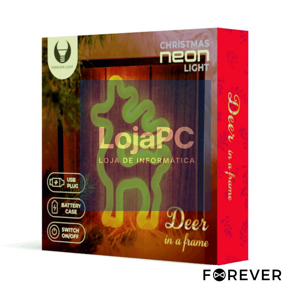Luz LED Neon Em Forma de Viado