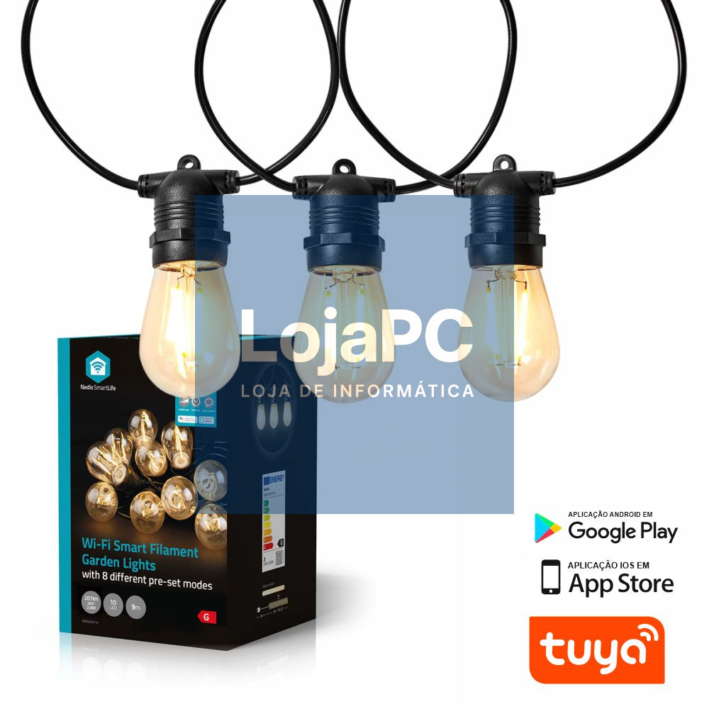 Grinalda 10 LEDs 2700K 9m WIFI TUYA