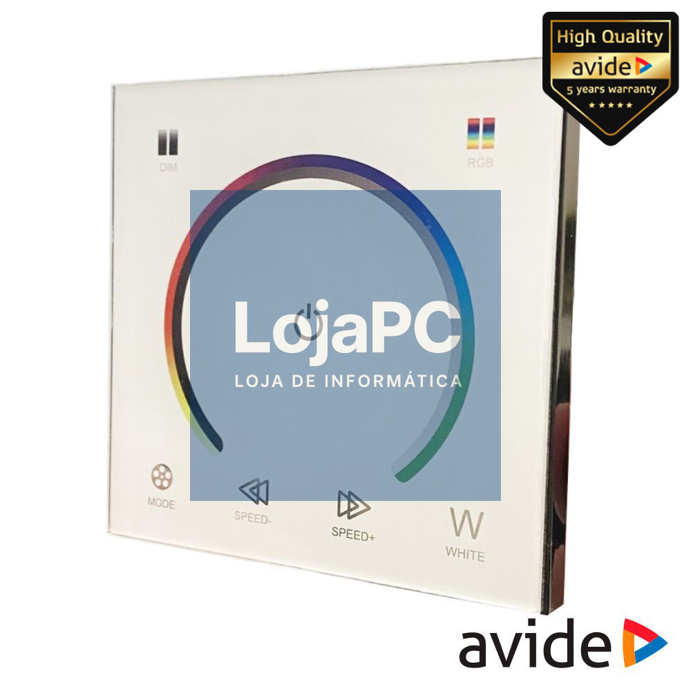 Interruptor de Parede Tátil P/ Fita LEDS RGB 12V 12A AVIDE