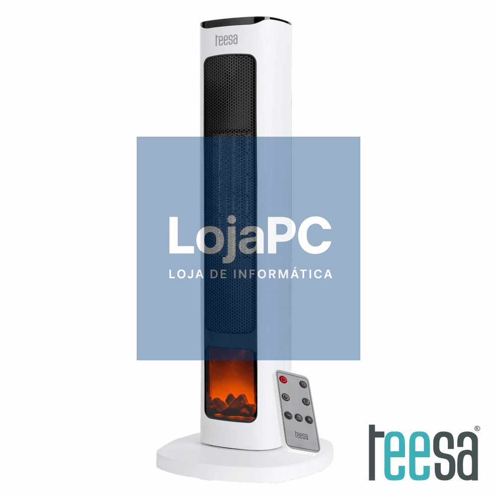Aquecedor Termoventilador Torre 1000/2000W C/ Comando TEESA