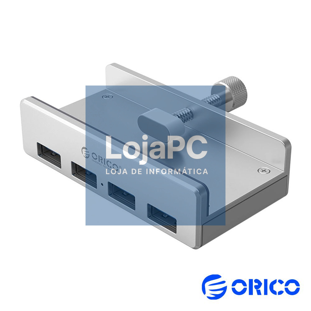 Hub USB 4 Portas USB 3.0 C/ Grampo De Fixação ORICO