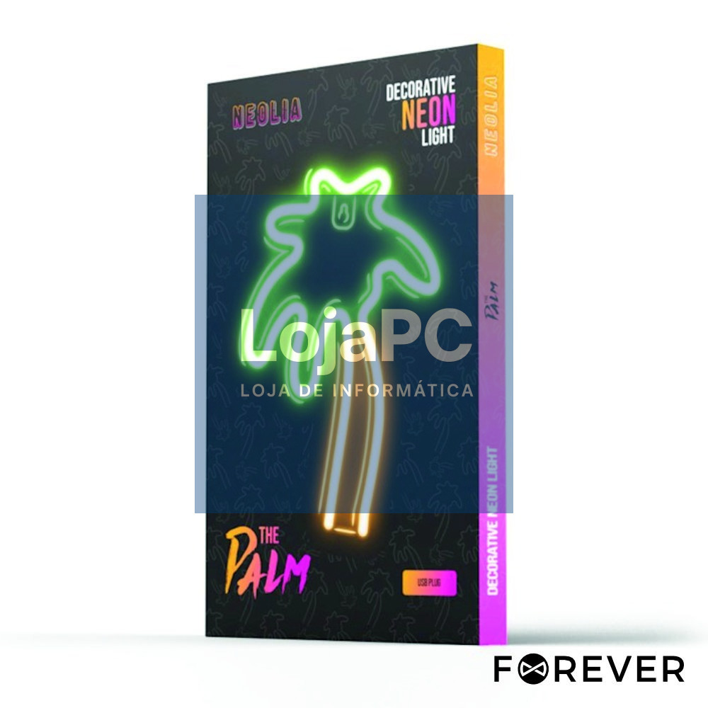 Luz LED Neon Em Forma de Palmeira