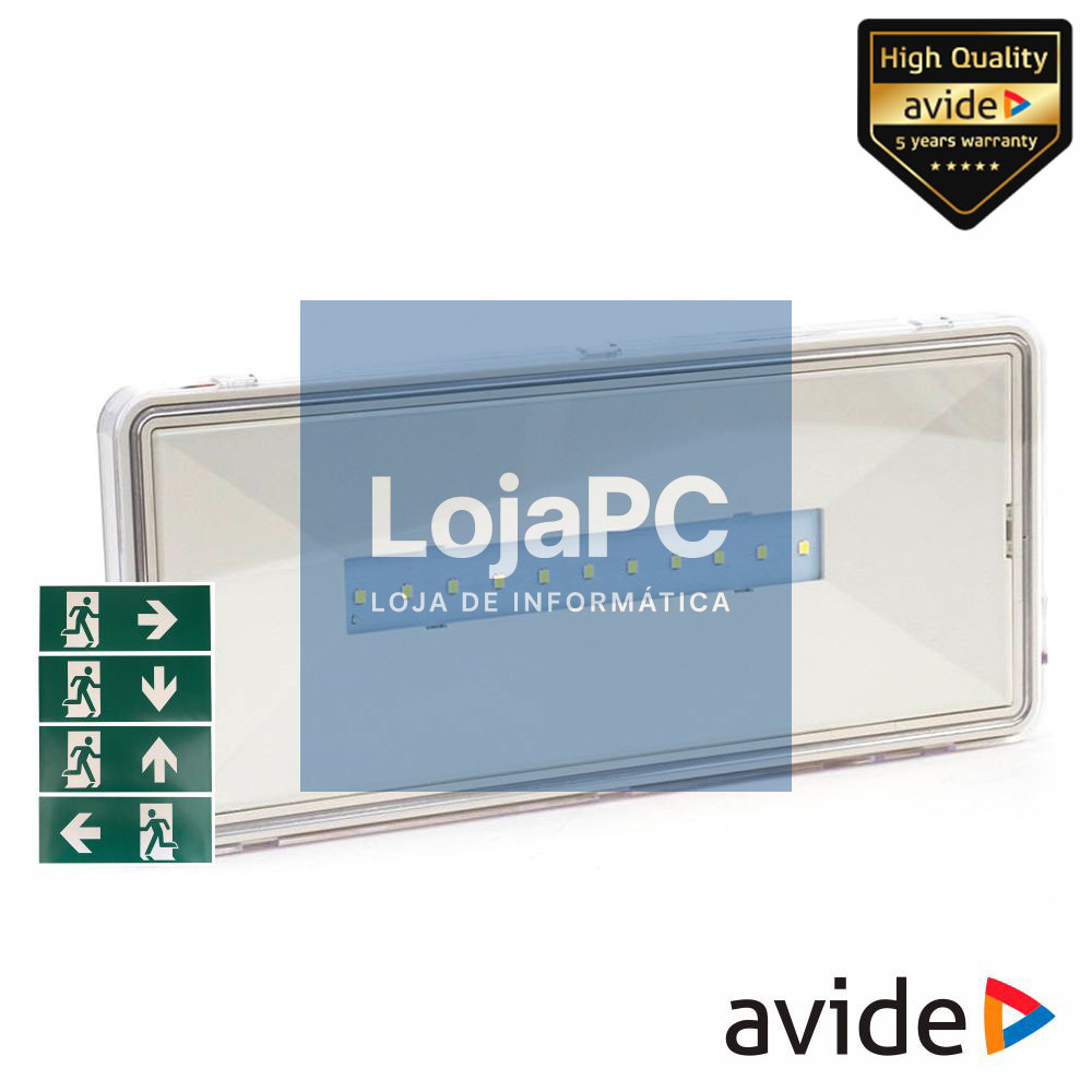 Luz Emergência LED 2.8W Aplique AVIDE