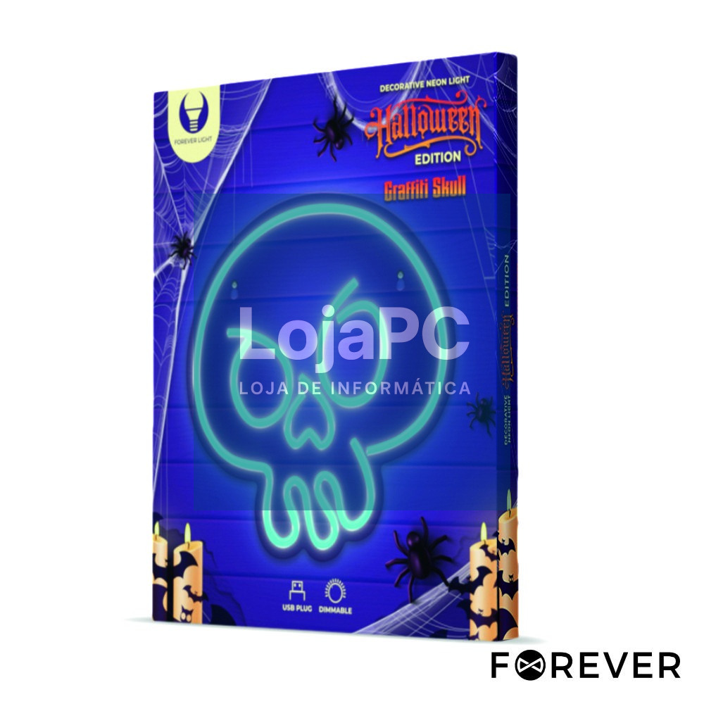 Luz LED Neon Em Forma de Caveira HALLOWEEN