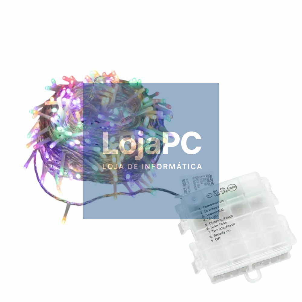 Luzes de Natal 300 LED RGBY 4xAA RGBY 30m IP44