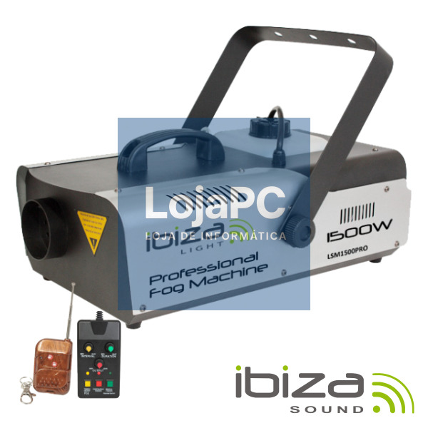 MÁQUINA DE FUMOS 1500W CONTROLADOR/COMANDO DMX IBIZA