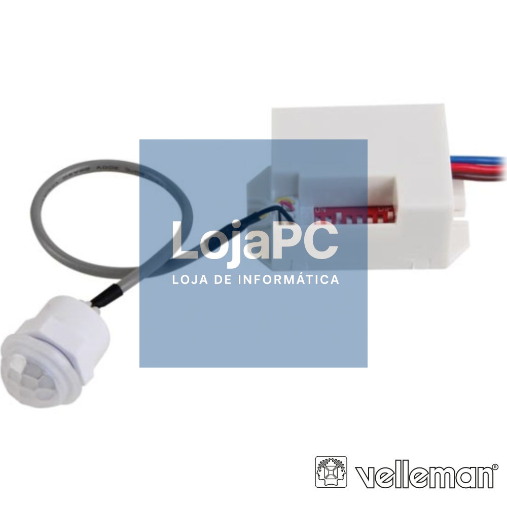 Detector De Movimentos Pir Mini P/ Encastrar VELLEMAN