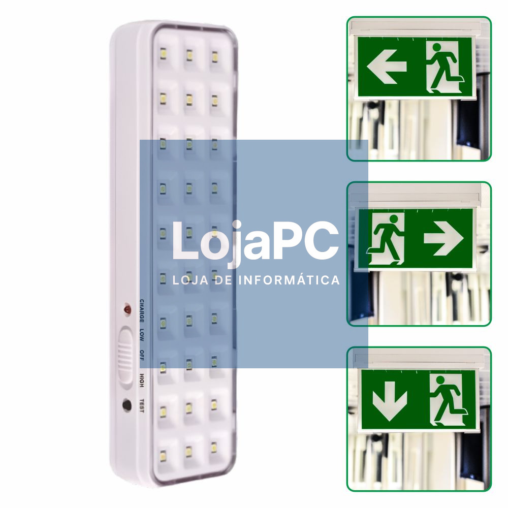 Luz Emergência Led 2w Aplique IP20 120lm